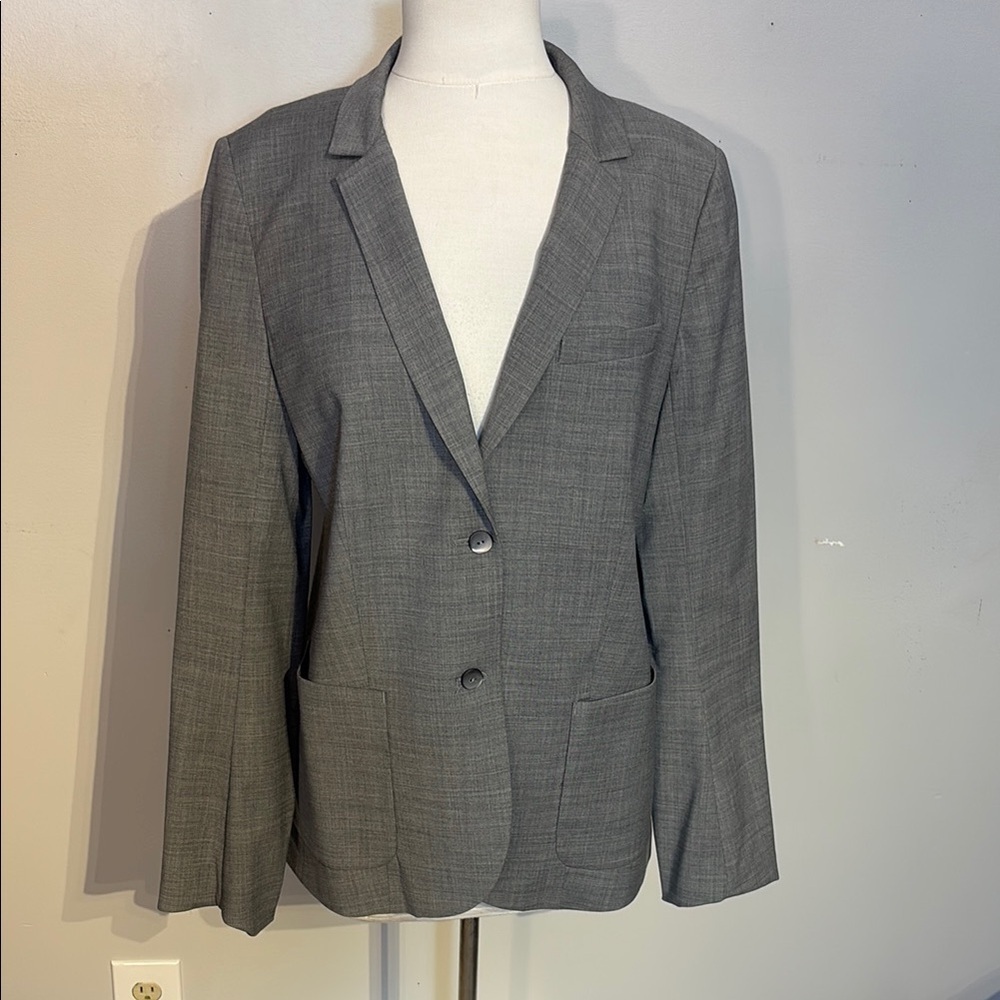 Talula Single Breasted Gray Blazer Size 10
